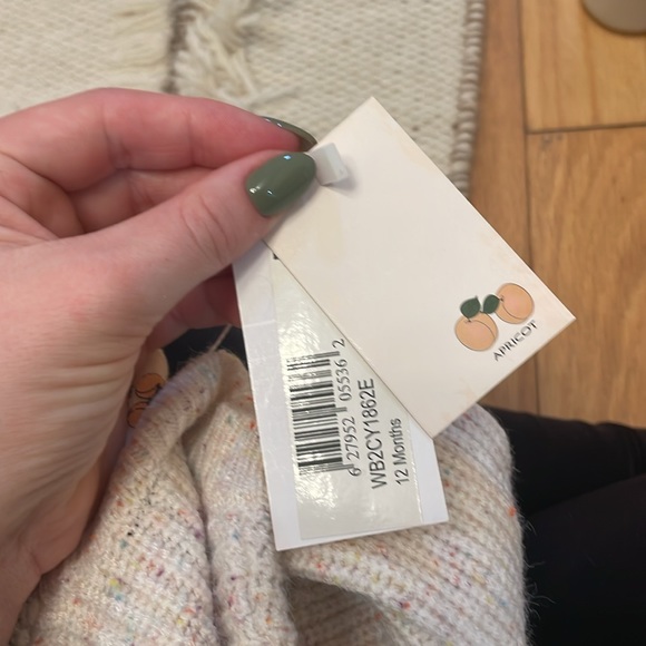 Speckled knit 2 pc set off white 12 month - Picture 3 of 3